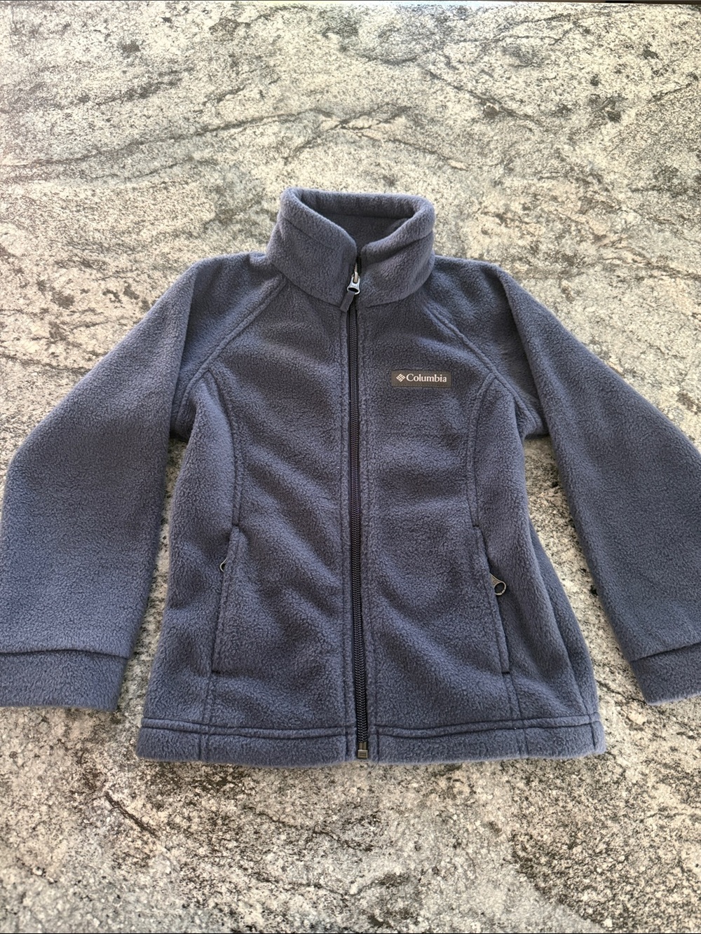 Columbia Kids Navy Blue Full-Zip Fleece Jacket